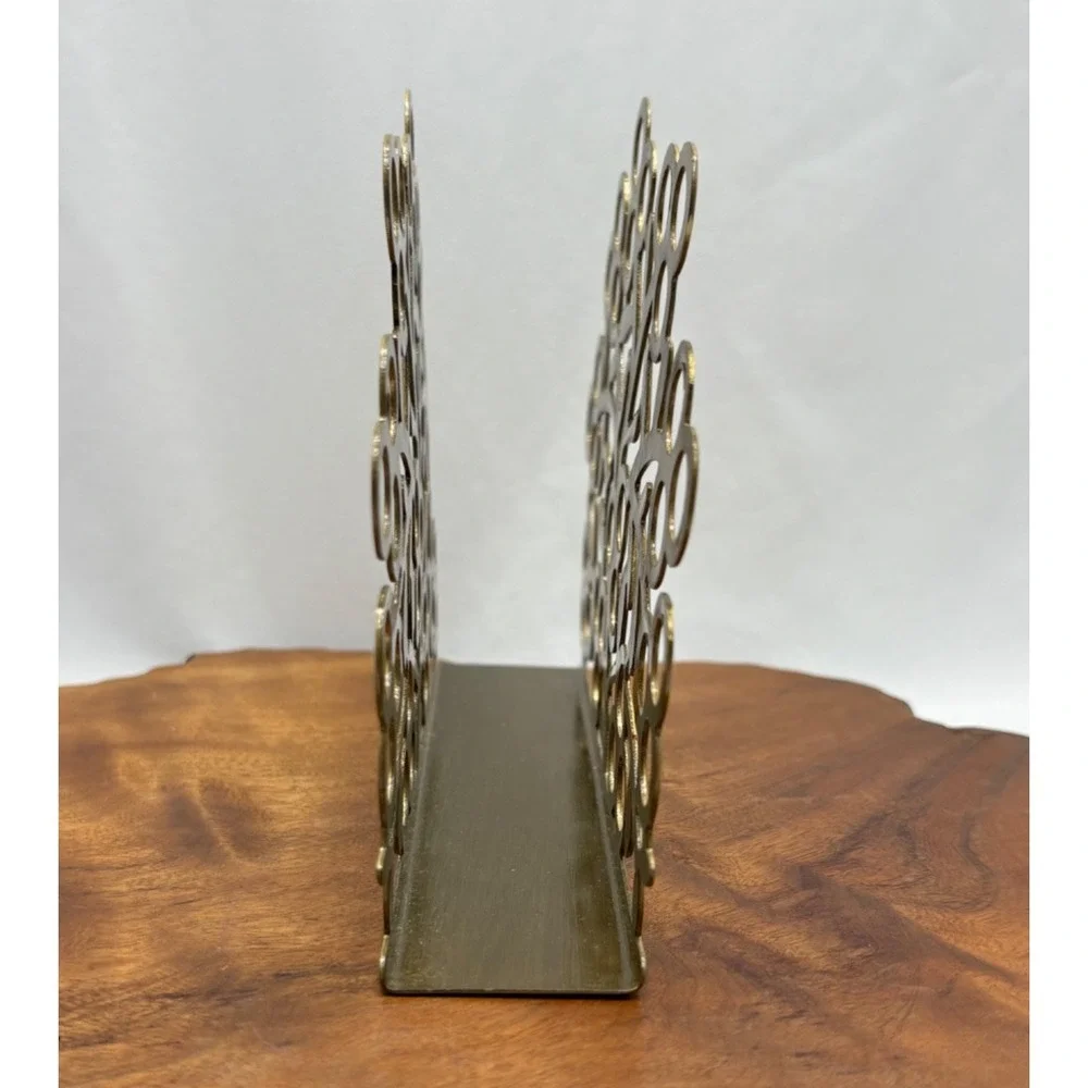 Ikea Vinterfint Napkin Holder Gold Color 505.799.70 Circle Motif